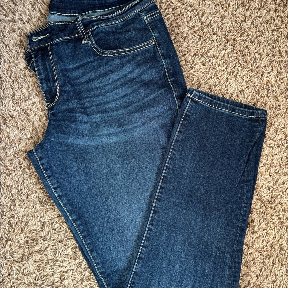 Daytrip Virgo Dark Blue Skinny Jeans - Classic Fade